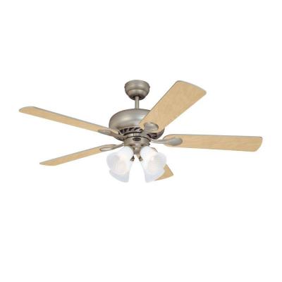 Swirl 52 in. Brushed Pewter Indoor Ceiling Fan